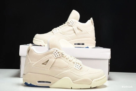 Blank Retro Jordan DQ4909-100 4 Canvas 1117